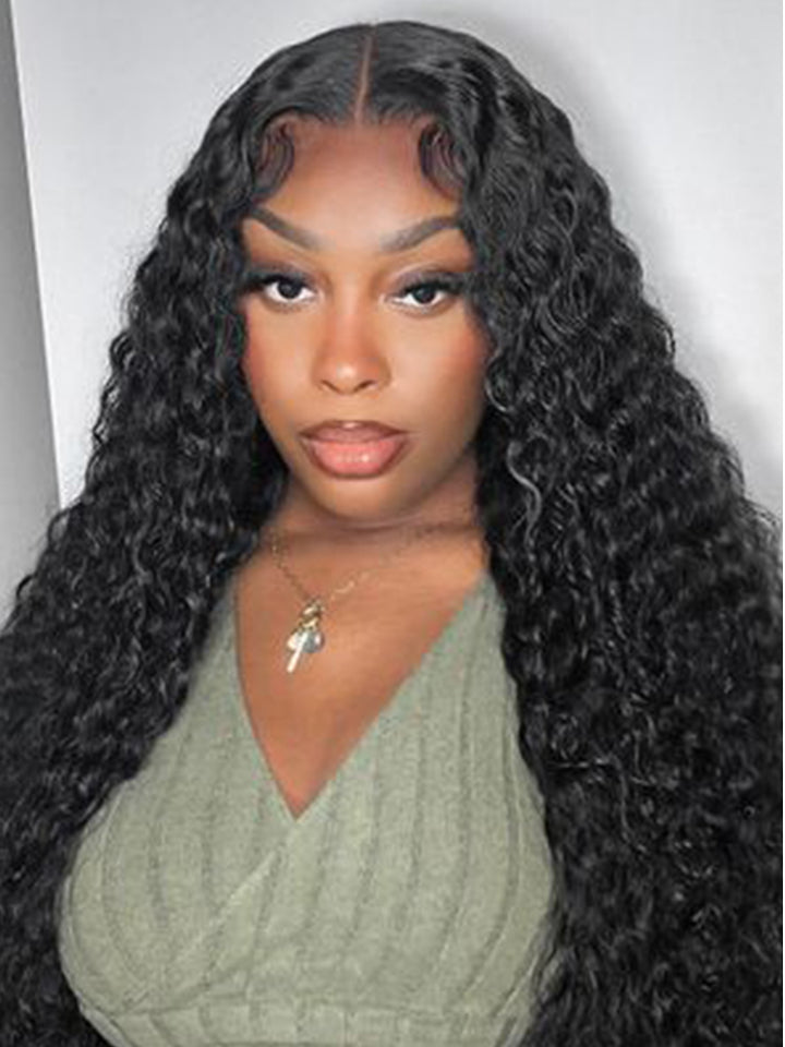 PEARL WIG 5x5 HD Lace Closure 100% Glueless Wigs Human Hair Water Wave  Invisible Knot Wig
