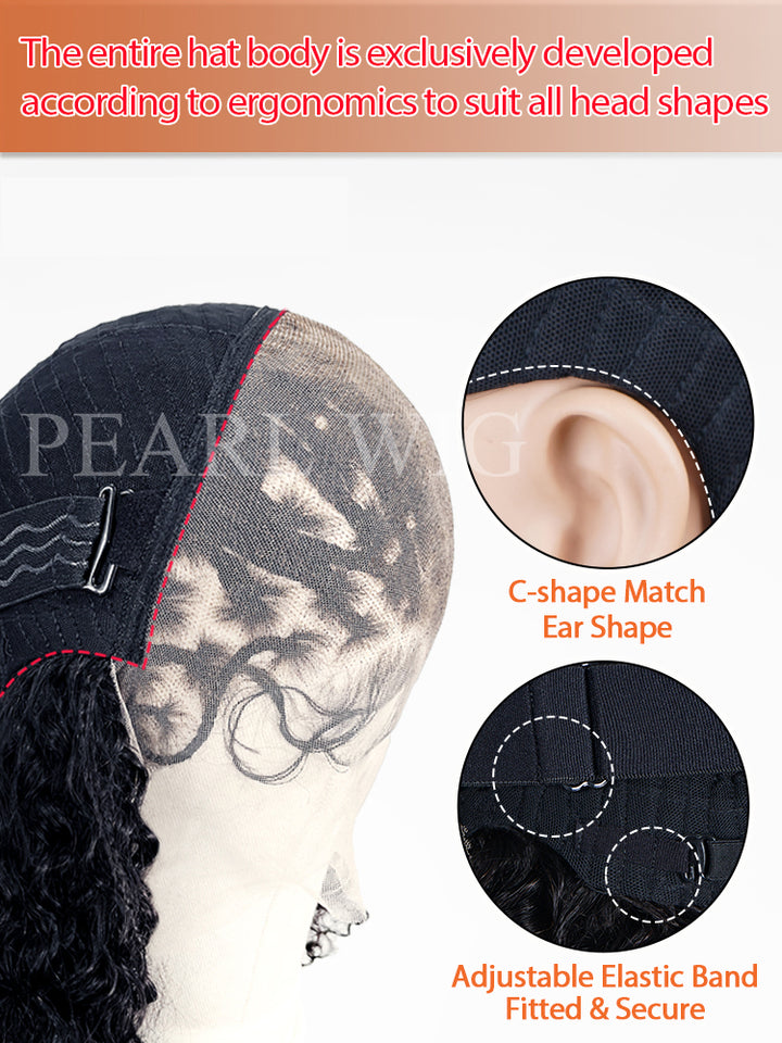 Jerry Curly Human Hair Wig Pre-Braiding 13x4 HD Lace Front Wigs 180% Density Pre Cut Lace Wig