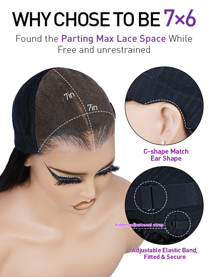 Black With Light Brown Highlights Body Wave Wig 13x4 Glueless Lace Human Hair Wig For Woman