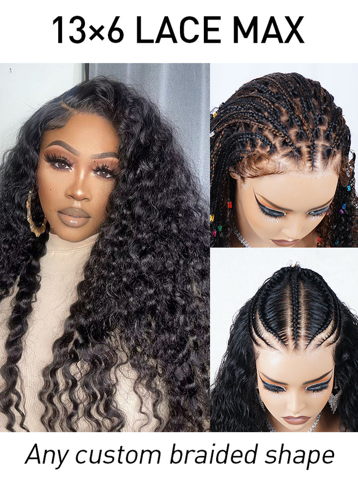 PEARL WIG Deep Wave Human Hair Ready Go Pre-Cut  Human Hair Wig Glueless 13x6  HD Lace Frontal Wigs