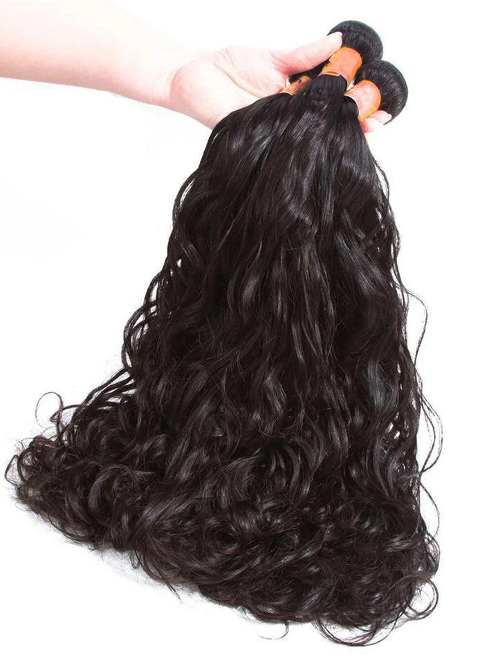 Ocean Water Wave Bundles Human Hair 12A Brazilian Virgin Curly Human Hair Bundles