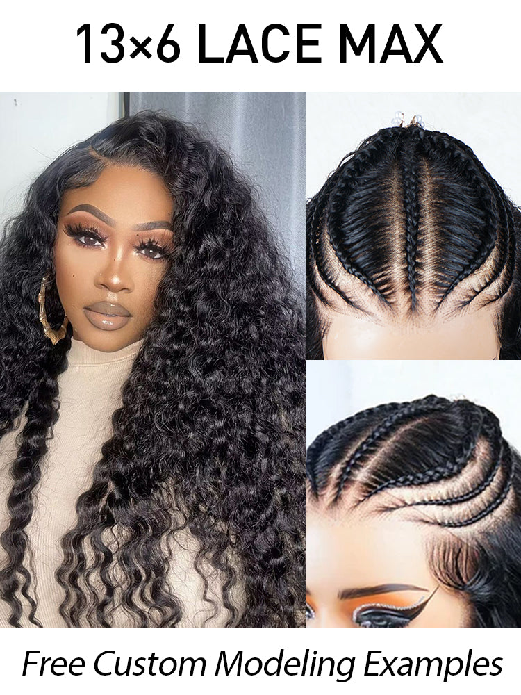 PEARL WIG Deep Wave Human Hair Ready Go Pre-Cut  Human Hair Wig Glueless 13x6  HD Lace Frontal Wigs