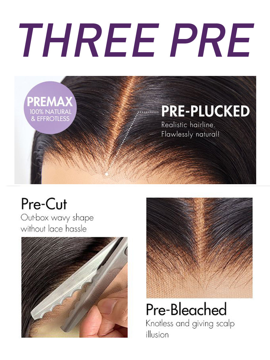 Burgundy Straight Human Hair 13x4 Lace HD Transparentce Human Hair Wig 180% Density Pre-Everything Wig