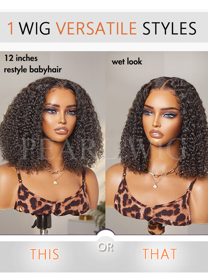 Go Natural Ease | Soft Kinky Curly Glueless 13x4 Closure HD Lace Wig Ready to Go