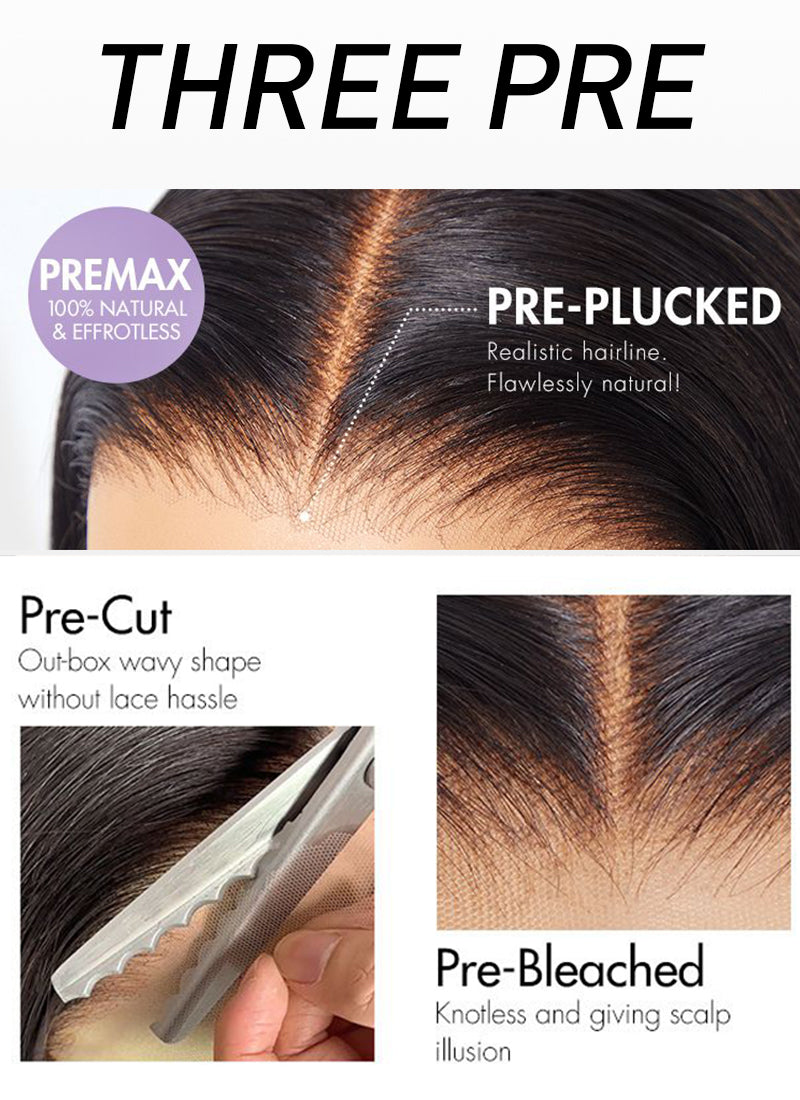 Straight Human Hair Wig Pre-Braiding Wear And Go Wig 13x4 HD Transparent Lace Front Wigs