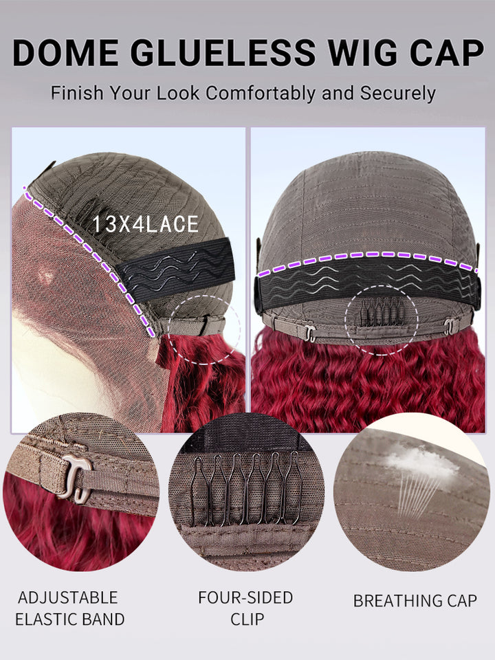 Go Natural Ease | Soft Kinky Curly Glueless 13x4 Closure HD Lace Wig Ready to Go