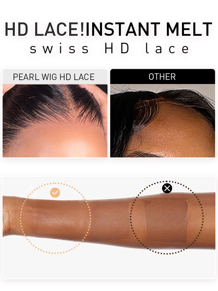Pre-Braiding Ready To Go Water Wave Human Hair Wig HD Transparent Lace Front Wigs