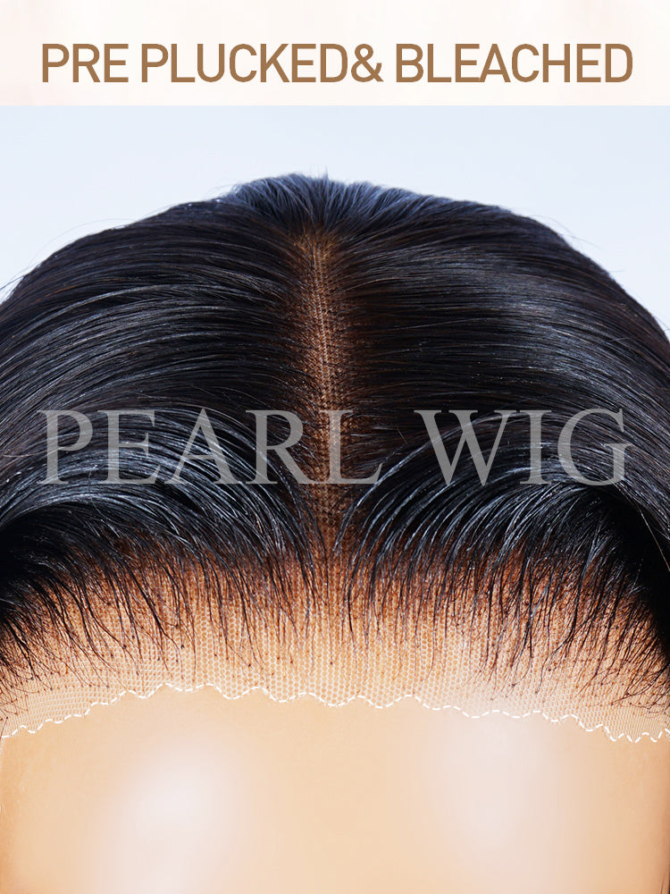 Wear And Go Reddish Brown Color Straight Human Hair Wig 13x4 Lace Front Wigs Glueless Lace Wig