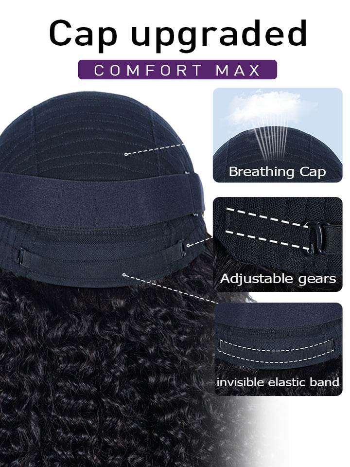 Water Wave Human Hair Wig 7x6 HD Transparent Lace  Human Hair Invisible Knot Wig With Pre Plucked Hairline