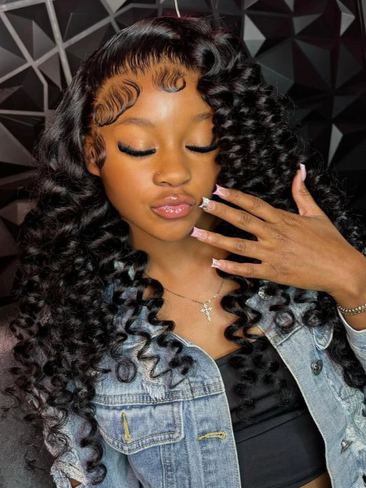 Loose Wave Human Hair Wig 5x5 HD Lace Closure Glueless Wigs Human Hair Wig