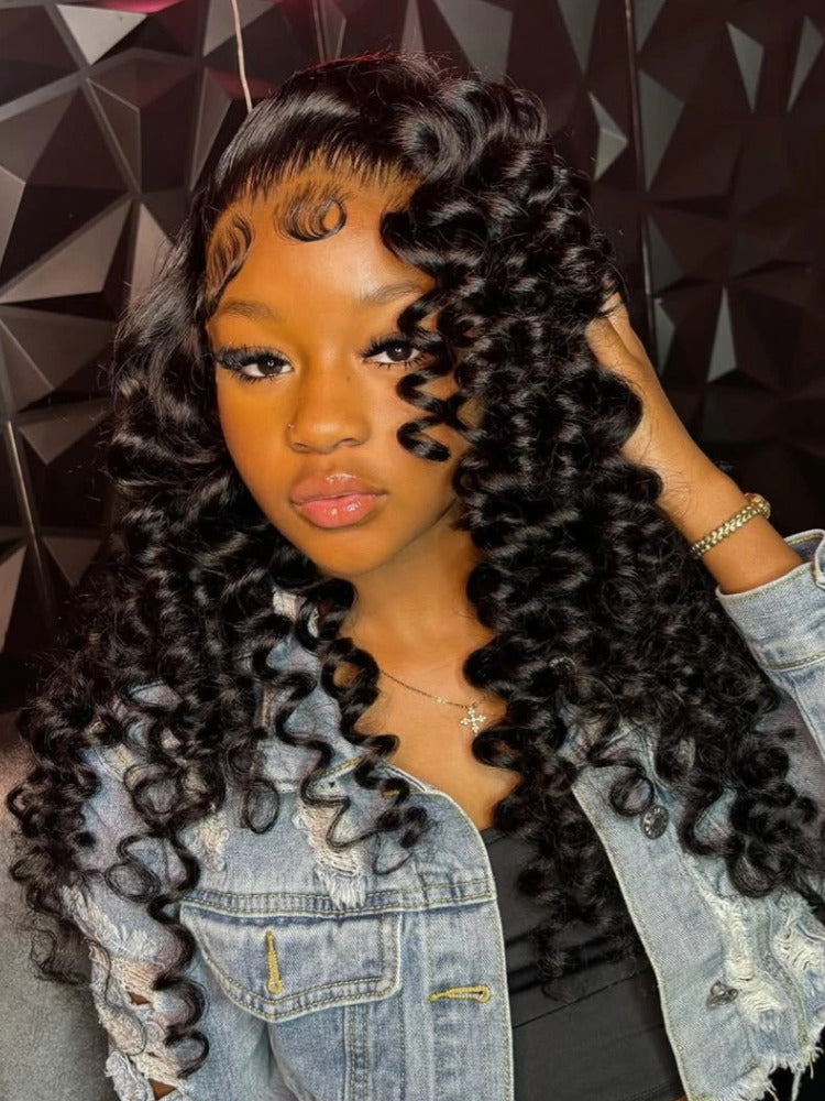 Loose Wave Human Hair Wig 5x5 HD Lace Closure Glueless Wigs Human Hair Wig