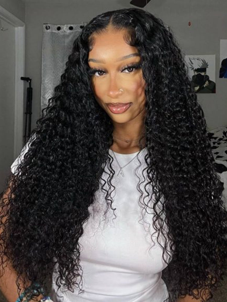 Deep Wave Human Hair One Step Install Glueless 9×6 HD Lace Wig Pre-Cut Lace Human Hair Wig