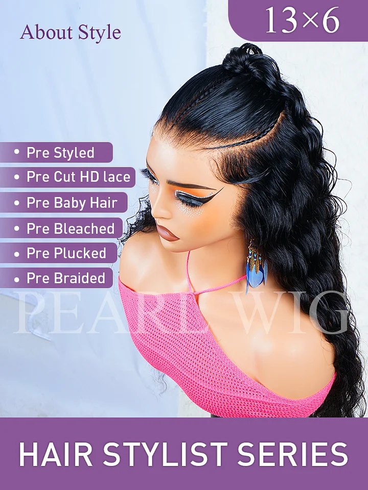 Pre-Braiding Ready To Go Loose Deep Wave Wig 13x6|9x6 HD Transparent Lace Front Wigs