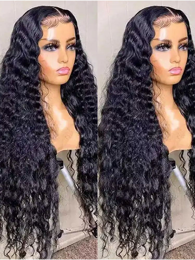 PEARL WIG Deep Wave Human Hair Ready Go Pre-Cut  Human Hair Wig Glueless 13x6  HD Lace Frontal Wigs