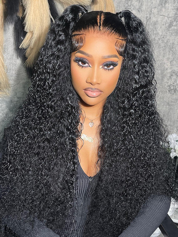 Upgrade Fit 360 HD Lace Frontal Kinky Curly Glueless Human Hair Wig