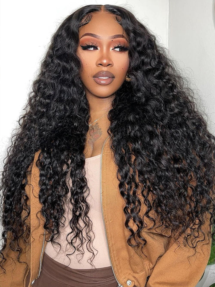 PEARL WIG Ready & Go Deep Wave 5x5 HD Lace Closure Glueless Wigs Human Hair  Invisible Knot Wig