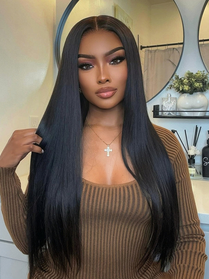 PEARLWIG 13x6 MAX HD Lace Ready Go Pre-Cut Straight Human Hair Glueless Human Hair Wig