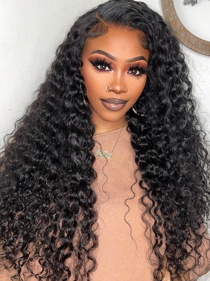 PEARL WIG Ready & Go Deep Wave 5x5 HD Lace Closure Glueless Wigs Human Hair  Invisible Knot Wig