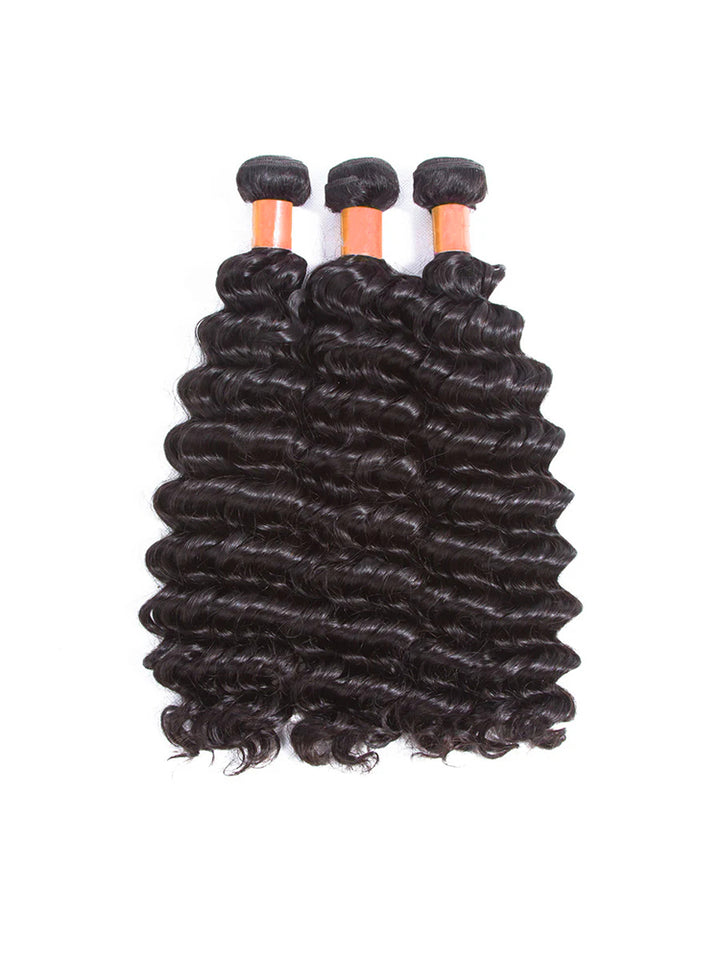 Brazilian Deep Wave Bundles 100% Unprocessed Virgin Human Hair Bundles For Women