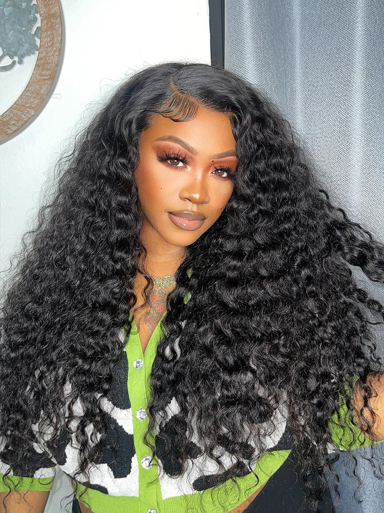 PEARL WIG Ready & Go Deep Wave 5x5 HD Lace Closure Glueless Wigs Human Hair  Invisible Knot Wig