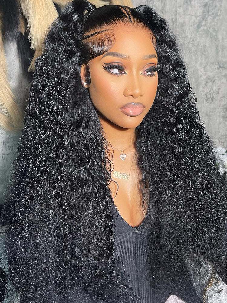 Upgrade Fit 360 HD Lace Frontal Kinky Curly Glueless Human Hair Wig