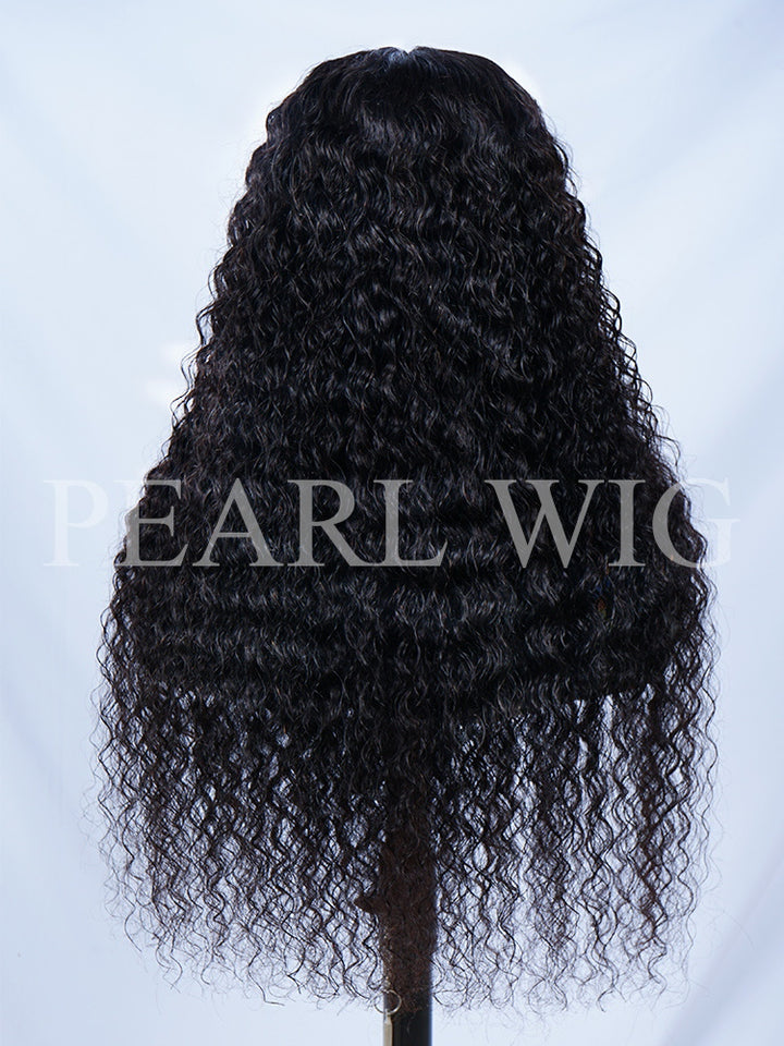 PEARL WIG Kinky Curly Wave Wig Ready & Go 5x5 Glueless Wigs Invisible Knot Wig For Woman