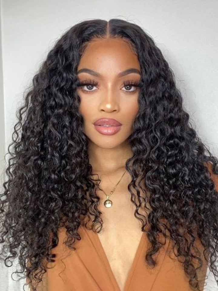 PEARL WIG 5x5 HD Lace Closure 100% Glueless Wigs Human Hair Water Wave  Invisible Knot Wig