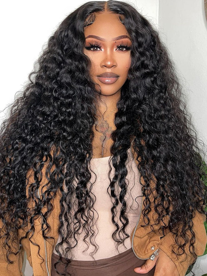 PEARL WIG Ready & Go Deep Wave 5x5 HD Lace Closure Glueless Wigs Human Hair  Invisible Knot Wig