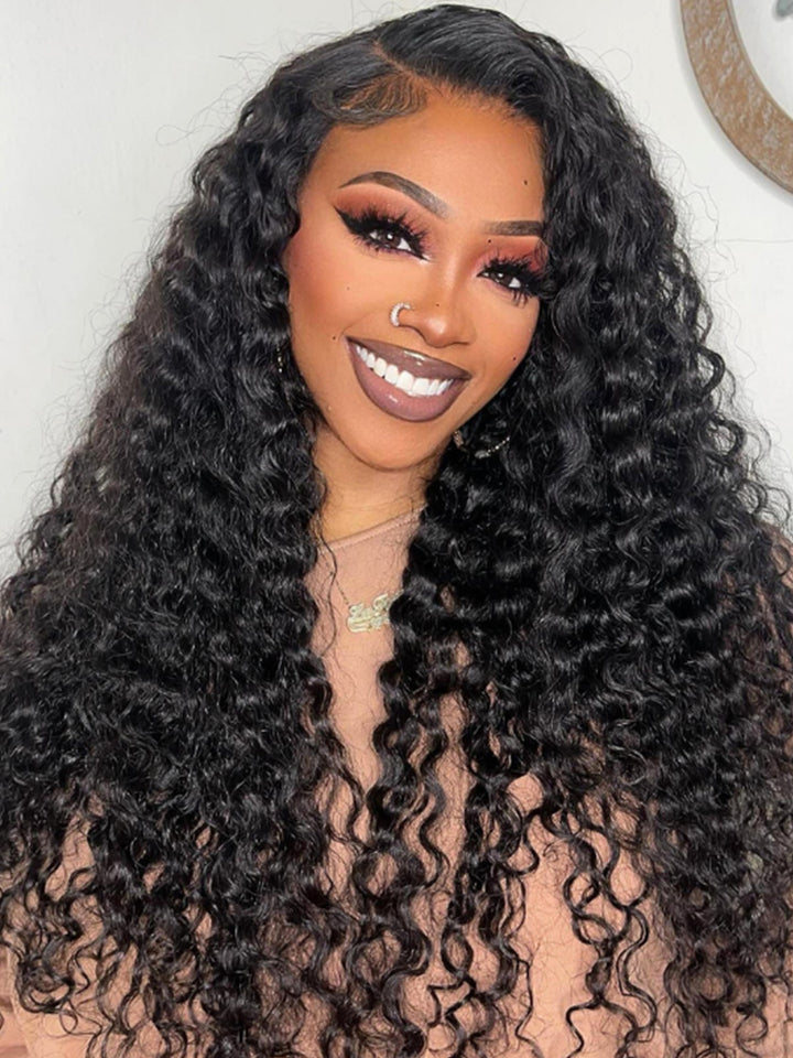 PEARL WIG Ready & Go Deep Wave 5x5 HD Lace Closure Glueless Wigs Human Hair  Invisible Knot Wig