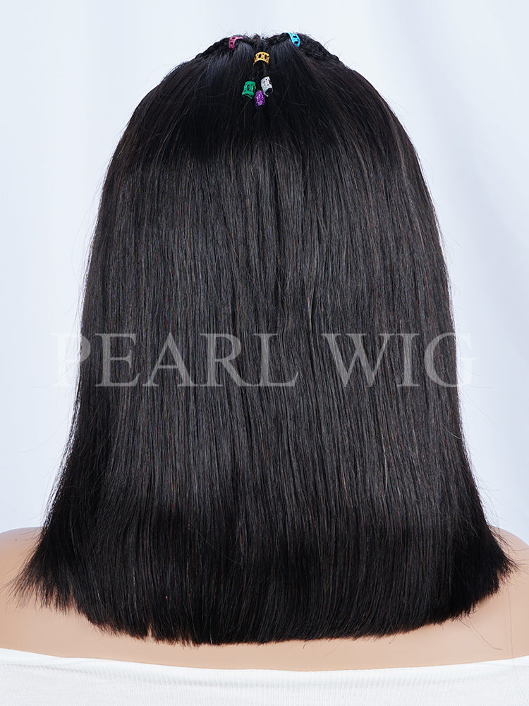 Straight Human Hair Wig Pre-Braiding Wear And Go Wig 13x4 HD Transparent Lace Front Wigs