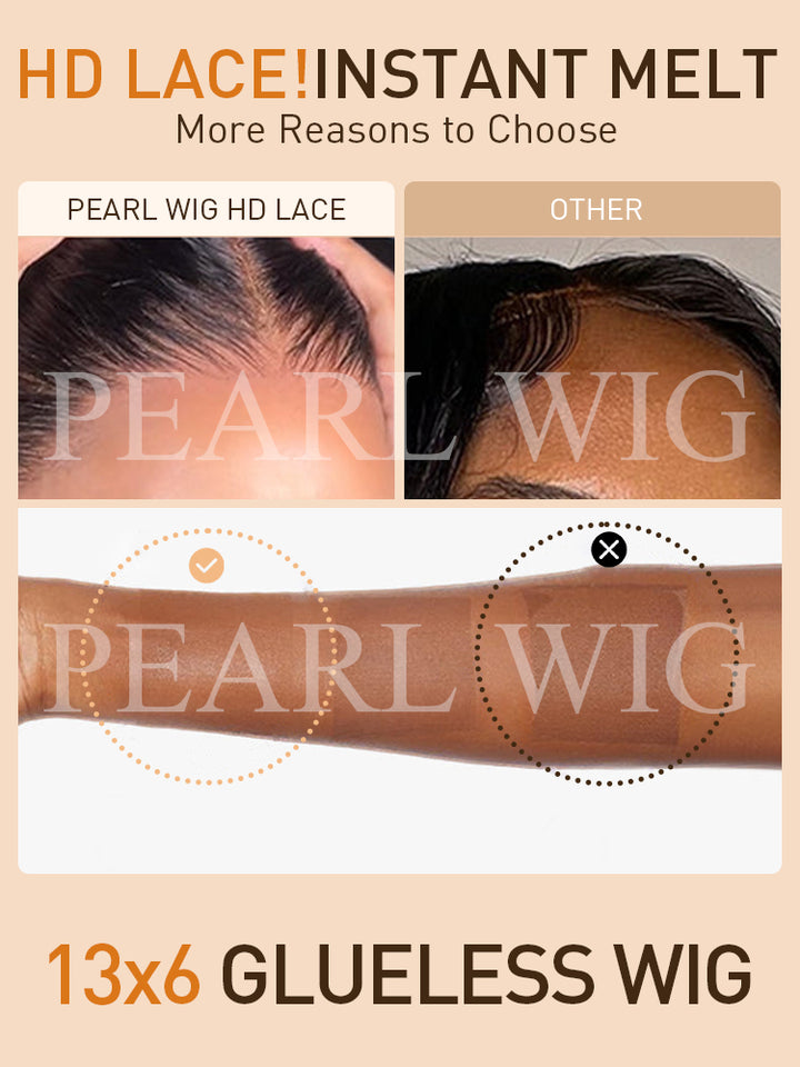 PEARL WIG Body Wave Wig 13x6 MAX HD Lace Frontal Wigs Ready Go Pre-Cut  Lace Wig