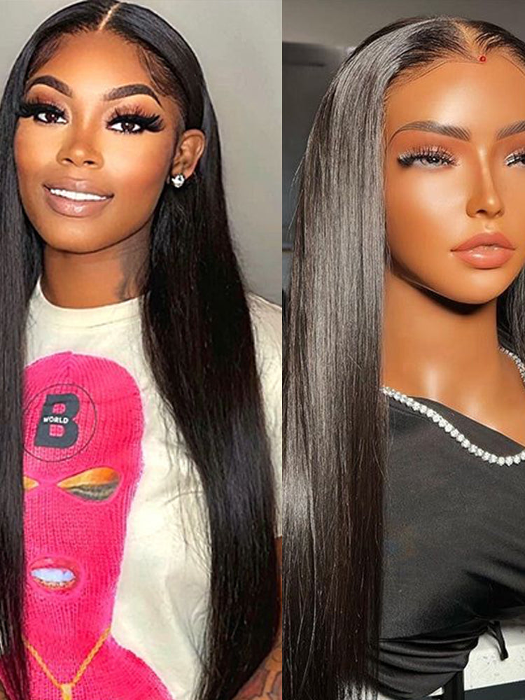 Straight Human Hair Wig 360 Lace Frontal Wig 250% Density Wig