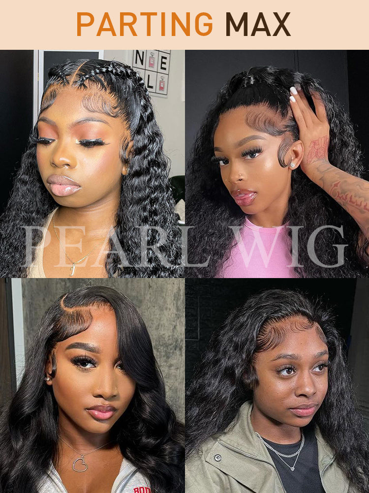 PEARL WIG Deep Wave Human Hair Ready Go Pre-Cut  Human Hair Wig Glueless 13x6  HD Lace Frontal Wigs