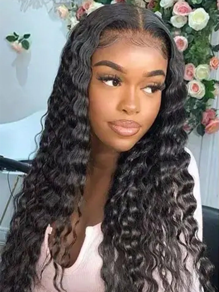 Loose Wave Human Hair Wig Wear Go 9x6 HD Glueless Lace Wig Natural Black Color For Woman