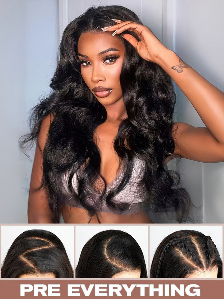 Straight Pre-Bleached Knots Wig Wear Go 9×6 HD Lace  Glueless Wig  100% Human Hair