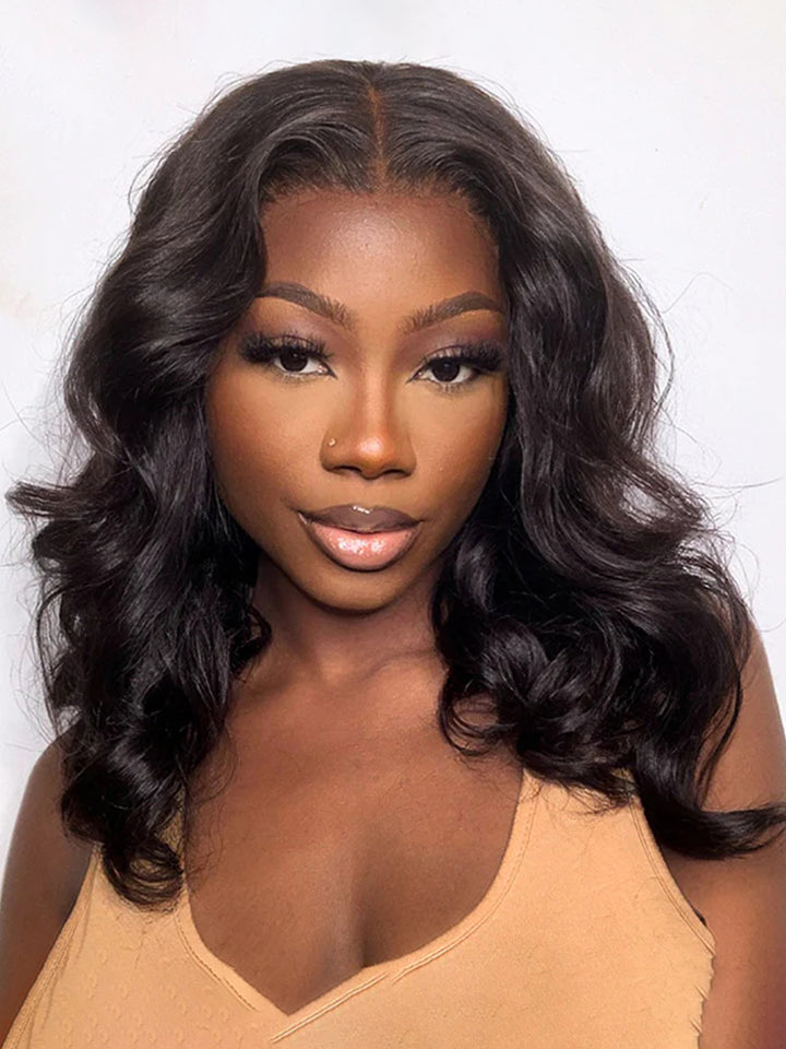 Bob Body Wave Glueless Wigs 13x4 HD Lace Human Hair Pre Cut Lace Wig