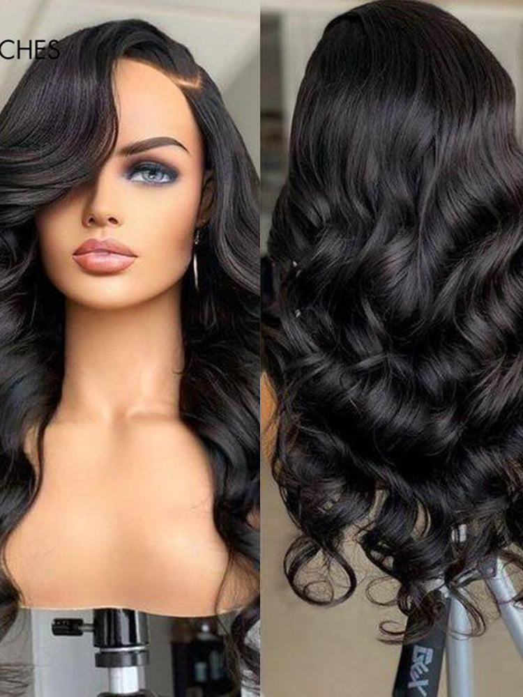 Body Wave Human Hair Wigs 7x6 HD Transparent Lace Ready To Go Invisible Knot