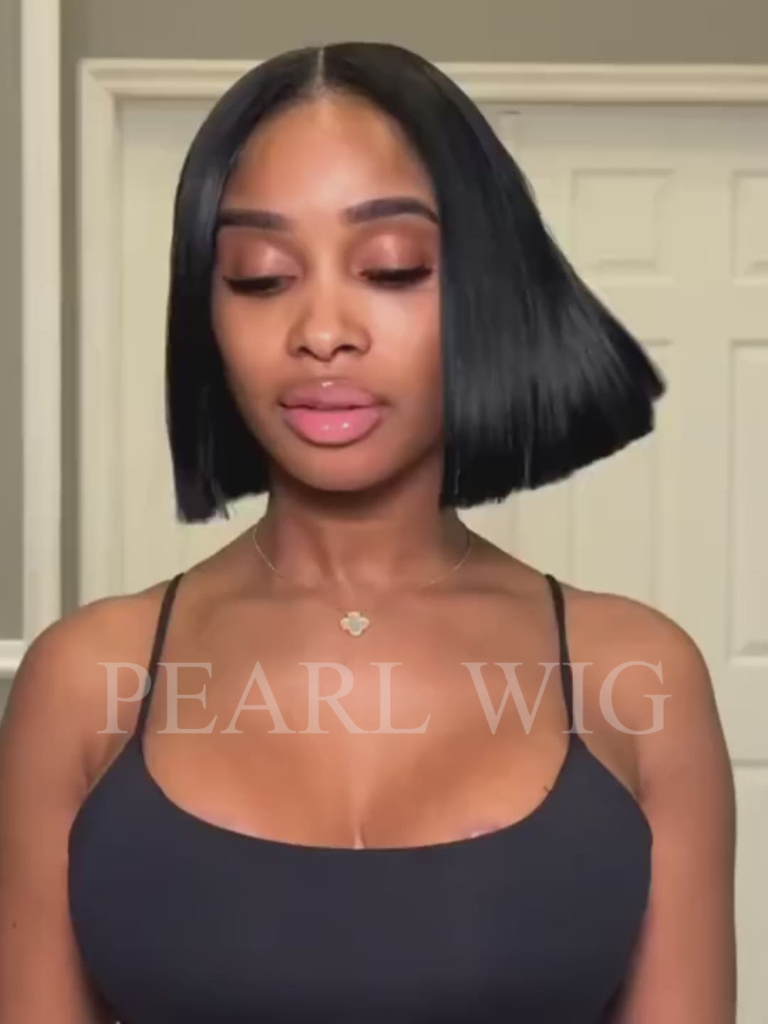 Short Bob Straight 250% Density Human Hair Wig 13x4 Lace Glueless Human Hair Wigs