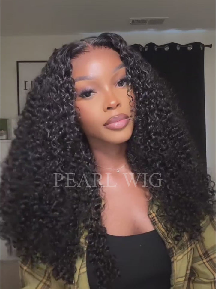 PEARL WIG Ready & Go Deep Wave 5x5 HD Lace Closure Glueless Wigs Human Hair  Invisible Knot Wig