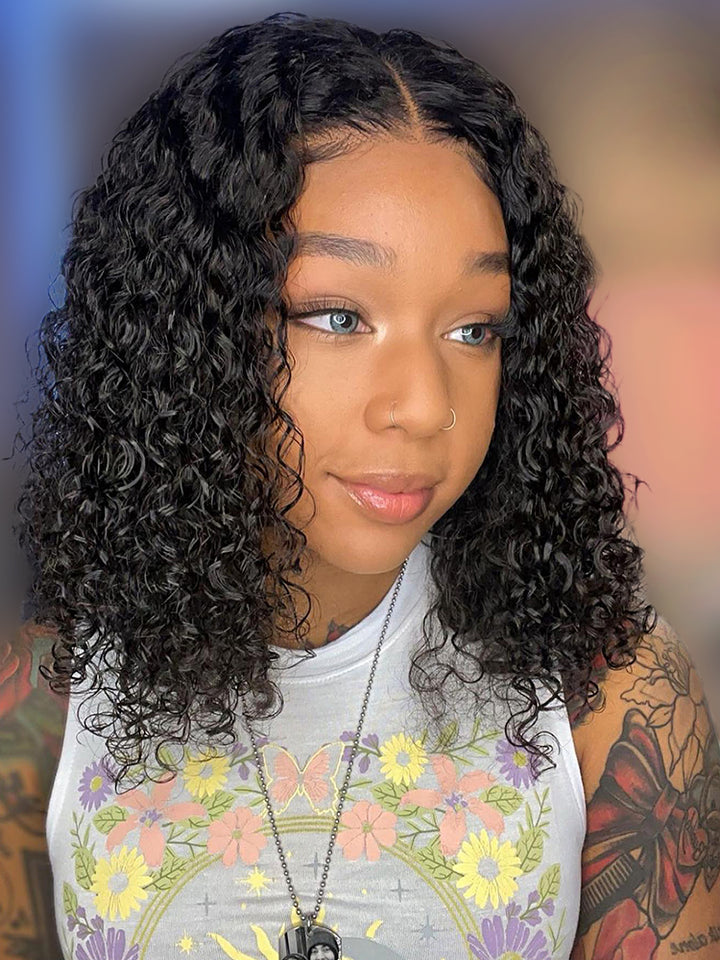 Bob Water Wave Glueless Human Hair Wigs 13x4 MAX HD Lace Pre-Cut|Pre-Plucked Lace Wig